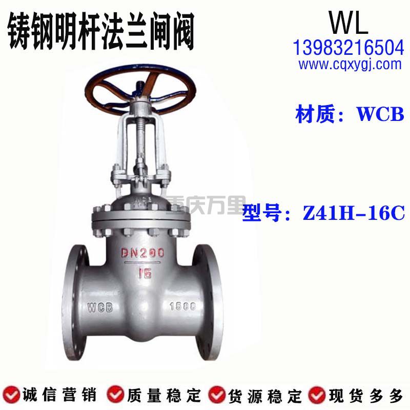 铸钢明杆法兰闸阀Z41H-16C