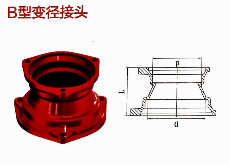 重庆柔性铸铁管材管件 重庆球墨铸铁管材管件(图23)